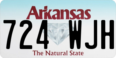 AR license plate 724WJH