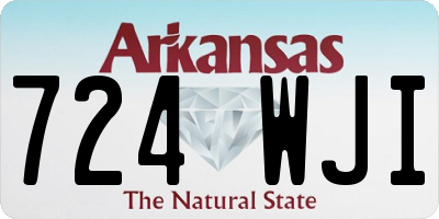 AR license plate 724WJI