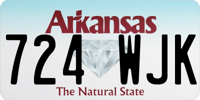 AR license plate 724WJK