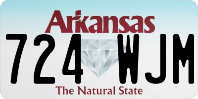 AR license plate 724WJM