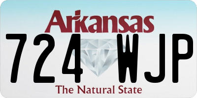 AR license plate 724WJP