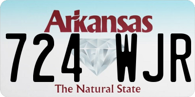 AR license plate 724WJR
