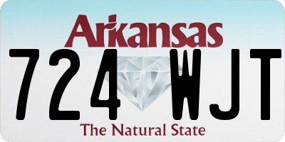 AR license plate 724WJT