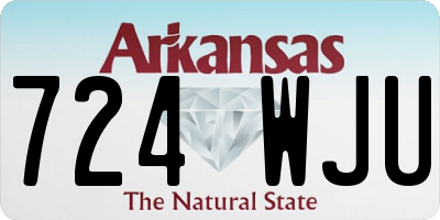 AR license plate 724WJU