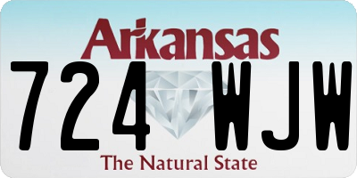 AR license plate 724WJW