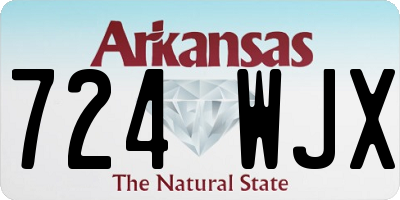 AR license plate 724WJX