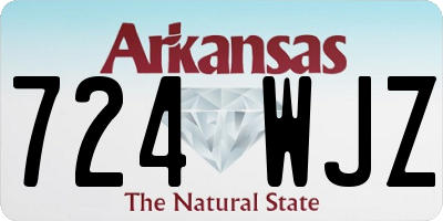 AR license plate 724WJZ