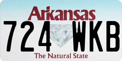 AR license plate 724WKB