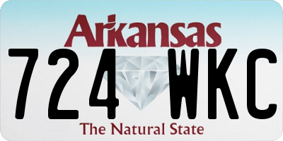 AR license plate 724WKC
