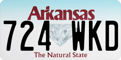 AR license plate 724WKD