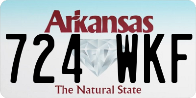 AR license plate 724WKF