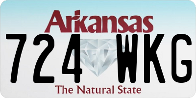 AR license plate 724WKG