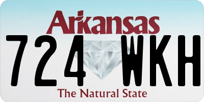 AR license plate 724WKH