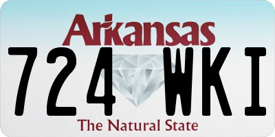 AR license plate 724WKI