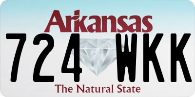 AR license plate 724WKK