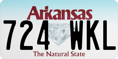 AR license plate 724WKL