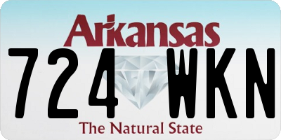 AR license plate 724WKN