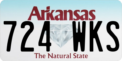 AR license plate 724WKS