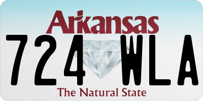 AR license plate 724WLA