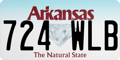 AR license plate 724WLB