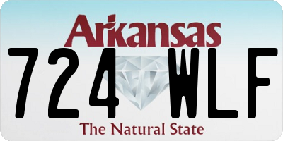 AR license plate 724WLF