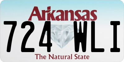 AR license plate 724WLI