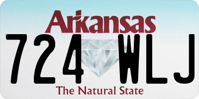 AR license plate 724WLJ