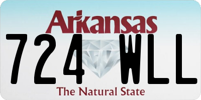 AR license plate 724WLL