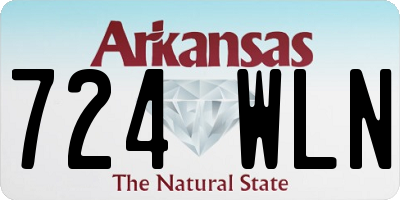 AR license plate 724WLN