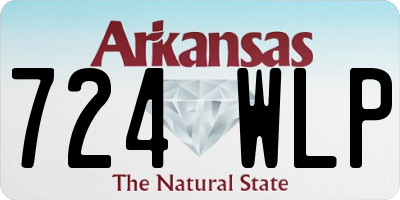 AR license plate 724WLP