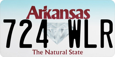 AR license plate 724WLR