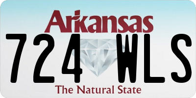 AR license plate 724WLS