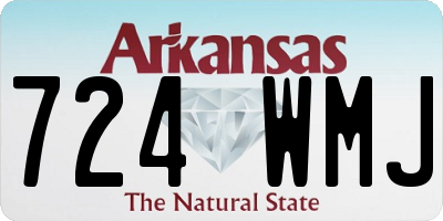 AR license plate 724WMJ