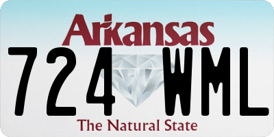 AR license plate 724WML