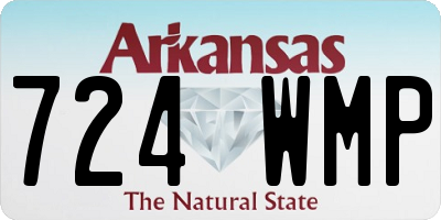 AR license plate 724WMP