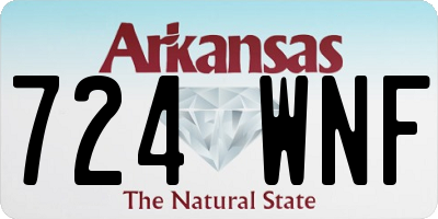AR license plate 724WNF