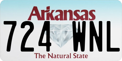 AR license plate 724WNL