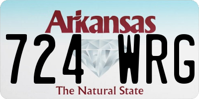 AR license plate 724WRG