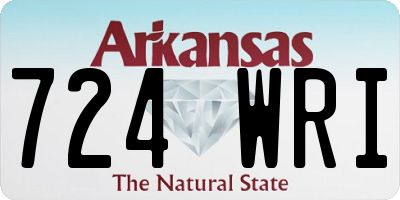 AR license plate 724WRI