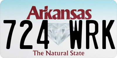 AR license plate 724WRK