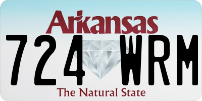 AR license plate 724WRM