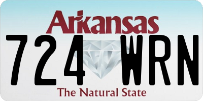 AR license plate 724WRN