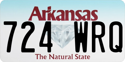AR license plate 724WRQ