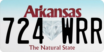 AR license plate 724WRR