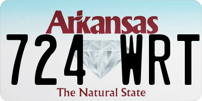 AR license plate 724WRT