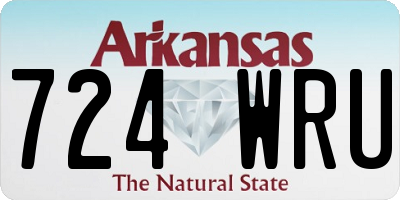 AR license plate 724WRU