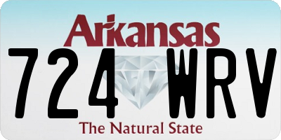 AR license plate 724WRV