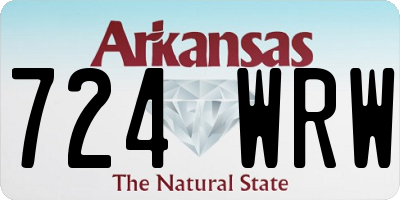 AR license plate 724WRW