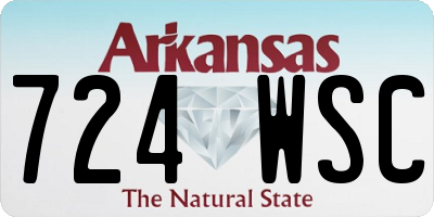 AR license plate 724WSC