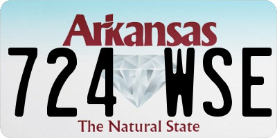 AR license plate 724WSE